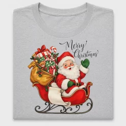 Vintage Santa Sleigh DTF Transfer