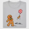 Funny Gingerbread Balloon DTF Transfer