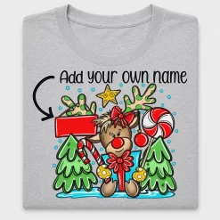 Personalized Reindeer Christmas DTF Transfer