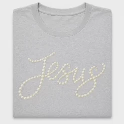 Jesus Faux Pearl DTF Transfer