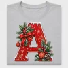 Retro Christmas Letter A DTF Transfer