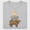 Stacked Farm Animals Leopard DTF Transfer