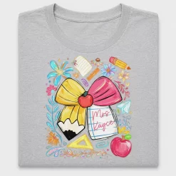 Boho Teacher Pencil Floral DTF Transfer