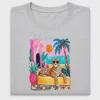 Colorful Leopard Beach DTF Transfer