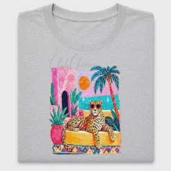 Colorful Leopard Beach DTF Transfer
