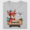 Custom Reindeer Christmas Name DTF Transfer