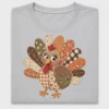 Patchwork Turkey DTF Transfer