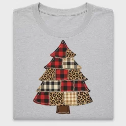 Patchwork Christmas Tree DTF Transfer