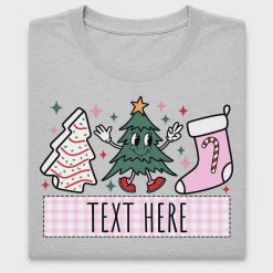 Retro Christmas Characters DTF Transfer