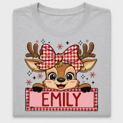 Christmas Reindeer Personalized DTF Transfer