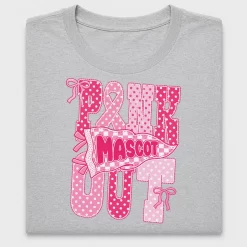 Pink Out Mascot DTF Transfer