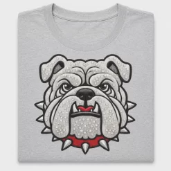Sparkly Bulldog Mascot DTF Transfer