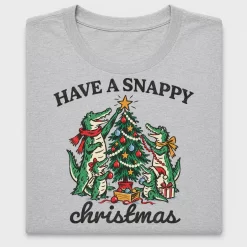 Snappy Christmas Alligator DTF Transfer