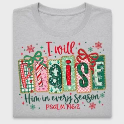 Christian Psalm 146:2 Preppy DTF Transfer