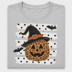 Leopard Halloween Pumpkin DTF Transfer