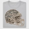 Camo Football Helmet DTF Transfer