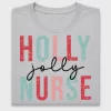 Holly Jolly Nurse Christmas DTF Transfer
