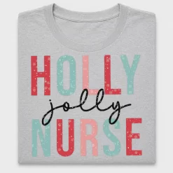 Holly Jolly Nurse Christmas DTF Transfer