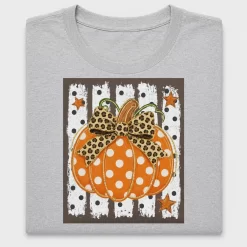 Preppy Pumpkin Leopard Bow DTF Transfer