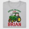 Christmas Tractor Santa DTF Transfer