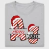 Christmas Monogram Letter DTF Transfer