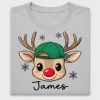 Reindeer Christmas DTF Transfer Custom