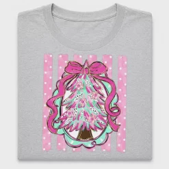 Preppy Christmas Tree Bow DTF Transfer