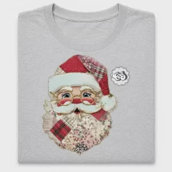 Vintage Patchwork Santa DTF Transfer