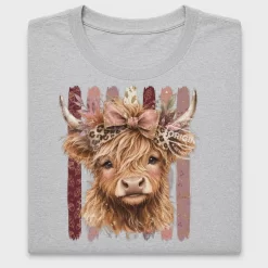 Boho Highland Cow DTF Transfer