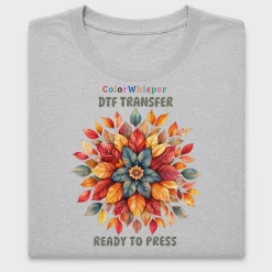 Fall Leaves Flower Mandala DTF Transfer