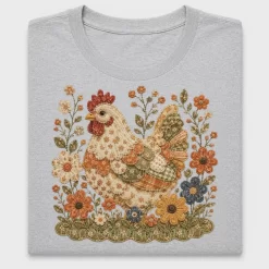 Boho Chicken Floral DTF Transfer