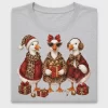 Retro Christmas Geese DTF Transfer