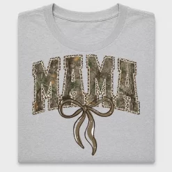 Mama Camo Leopard Bow DTF Transfer