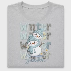 Winter Snowman Chunky Knit DTF Transfer