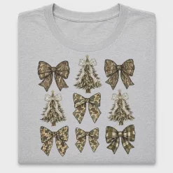 Camo Christmas Bows DTF Transfer