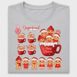 Gingerbread Christmas Merry Mug DTF Transfer