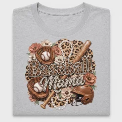 Baseball Mama Leopard DTF Transfer