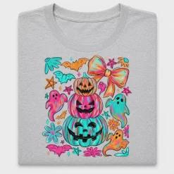 Neon Halloween Pumpkin DTF Transfer
