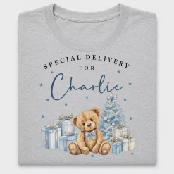 Personalized Teddy Bear Christmas DTF Transfer