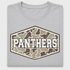 Panthers Camo Hexagon DTF Transfer