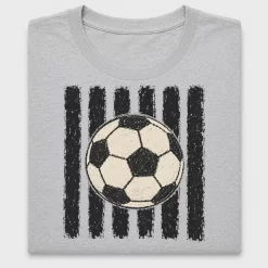 Vintage Soccer Ball Striped DTF Transfer