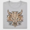 Western Bull Skull DTF Transfer