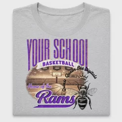 Retro Basketball School DTF Transfer
