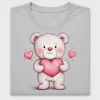 Cute Bear Heart Valentine DTF Transfer