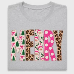 Preppy Merry Christmas DTF Transfer
