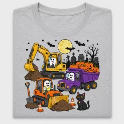 Halloween Construction Vehicles DTF Transfer