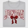 Junior Maroon Toile Bow DTF Transfer
