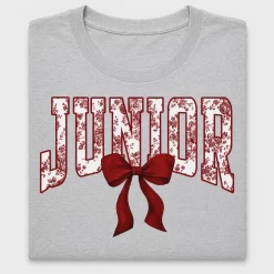 Junior Maroon Toile Bow DTF Transfer