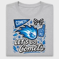 Retro Comets Mascot DTF Transfer
