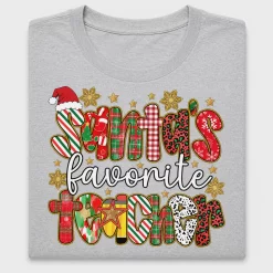 Santa's Favorite Teacher DTF Transfer